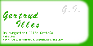 gertrud illes business card