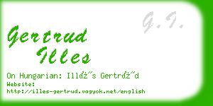 gertrud illes business card